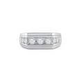 thumbnail image 2 of 10kt White Gold Mens Round Diamond Flat Top Band Ring 1 Cttw, 2 of 4