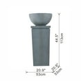 thumbnail image 3 of 44.5" Polyresin Gray Bowl Water Fountain, Outdoor Bird Feeder /Bath Fountains, Relaxing Water Feature for Garden Lawn Backyard Porch, 3 of 8