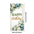 thumbnail image 3 of Floral Design Banner Decorative Flowers Elegant Backdrop for Birthday Celebration Indoor Decor Party Decoration, 3 of 7