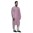 thumbnail image 2 of Atasi Ensemble Kurta-Pyjama Long en Coton pour Hommes, Kurta-Pyjama Décontracté de Designer, Vêtements, 2 of 5