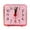 Red, variant on CoreLiving Small Analog Alarm Clock, Battery Operated Travel & Desk Clock, Quieter Bedside Clock for Bedrooms, Bathroom, Living Room, Kitchen, Kids & Adults