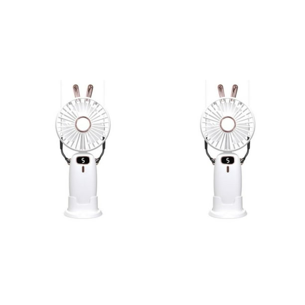 Matsuzay Ventilador portátil de ABS PP, pantalla Digital de repuesto plegable, ventiladores de refrigeración alimentados por de Motor Type1 NO1