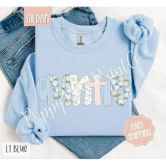 Floral Auntie Sweatshirt, Cute Aunt Sweater, Coquette Auntie Crewneck, Spring Auntie Sweatshirt, Coquette Floral Sweater, for Her All Size S-5Xl