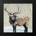 thumbnail image 2 of Day, Kellie 12x12 Black Modern Framed Museum Art Print Titled - Winter Elk Neutral, 2 of 5