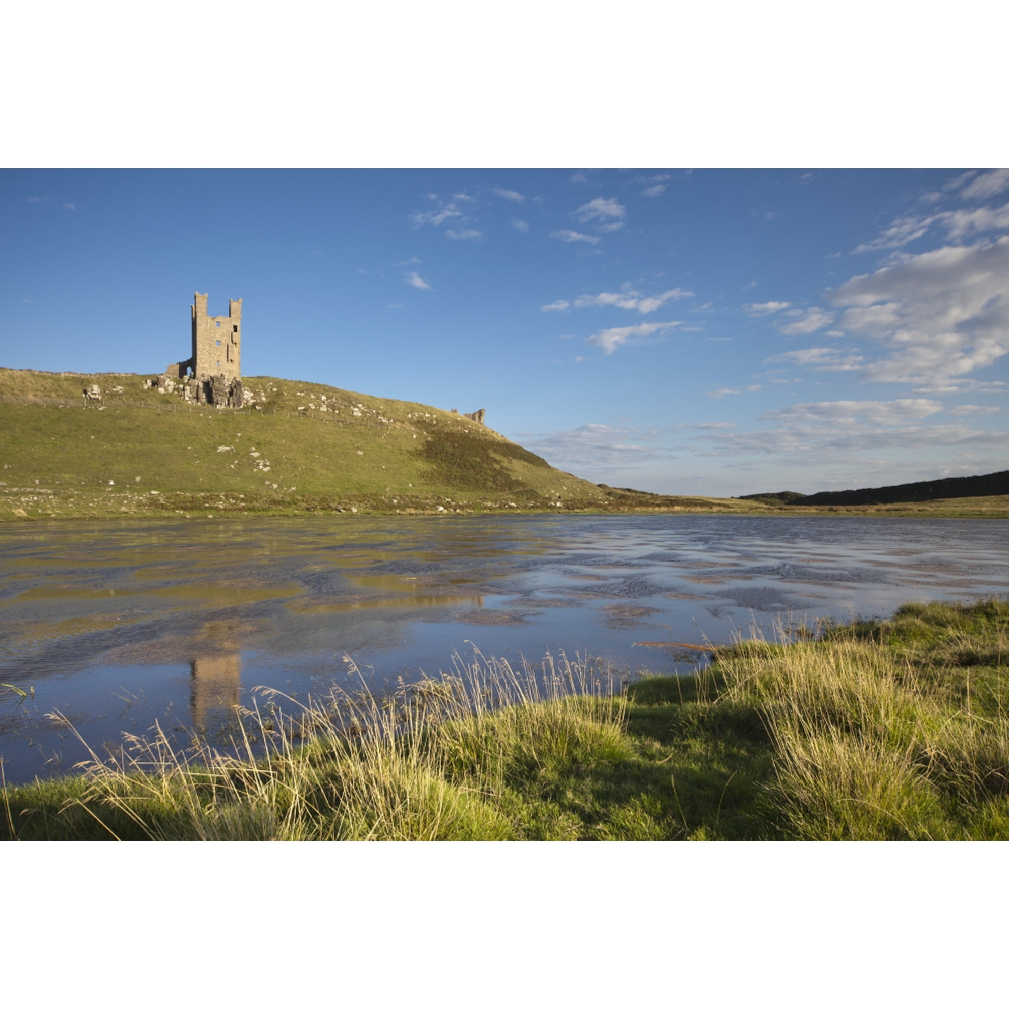 Dunstanburgh Castle Northumberland England Canvas Art - John Short Design Pics (38 x 24)