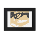 thumbnail image 1 of Amor Amarillo plantas arte abstracto Marco de Fotos de escritorio imagen Arte Negro Pintura 5x7 pulgadas, 1 of 4