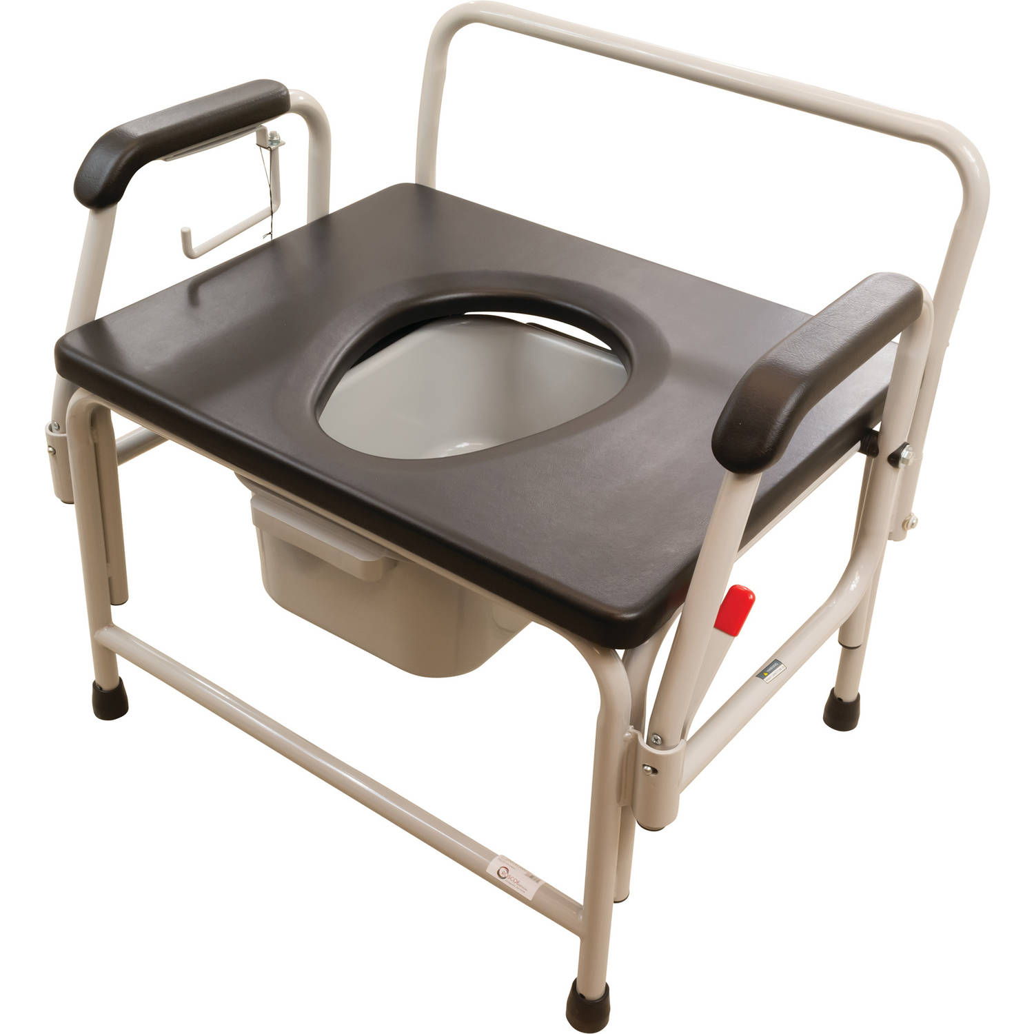 Roscoe Heavy Duty 26" Drop Arm Commode, White