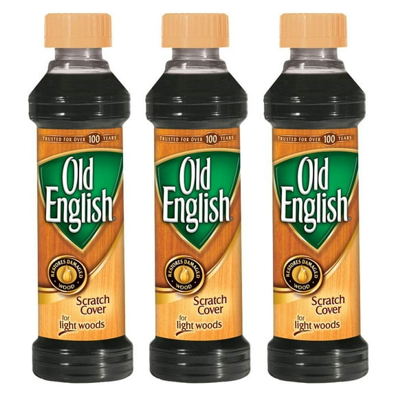Old English for Light Woods, 8 fl oz Bottle, Wood Polish Pack of 3