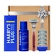 thumbnail image 1 of HARRY'S PLUS: Kit de afeitado para hombre - Caja de regalo con mango premium, 5 cartuchos de hojas de afeitar, gel de afeitar espumoso de 56 ml y funda de viaje, sistema pivotante avanzado - Arcilla, 1 of 9