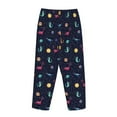 thumbnail image 5 of Naloa Space Dinosaur Print Women’s Ultra-Soft Comfy Pajama Lounge Pants with Pockets & Drawstring, 5 of 8