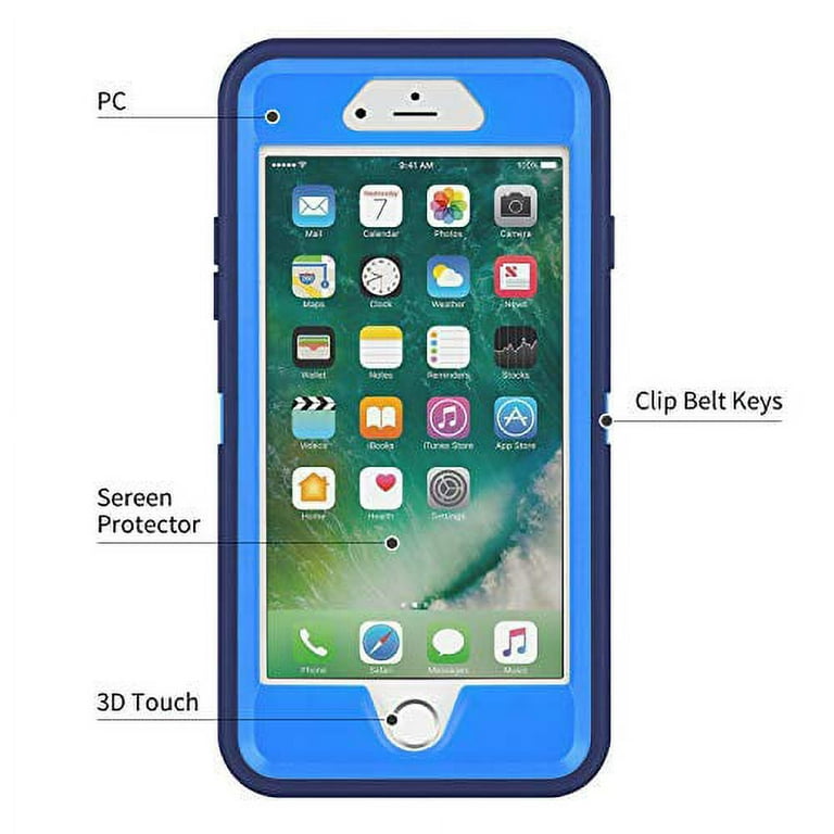 iPhone 6/6S Case Shockproof High Impact Tough Rubber Rugged Hybrid