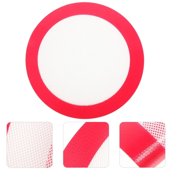 ETEREAUTY Red Silicone Baking Mat Non-Stick Oven Liner for Even Heat Distribution and Easy Cleanup