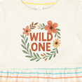thumbnail image 4 of Inktastic Wild One Floral First Birthday Girls Baby Dress, 4 of 5