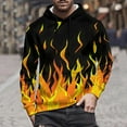 thumbnail image 6 of Enjoytime Oversized Hoodie Flame Printing Long Sleeve Pullover Sweatshirts Men and Women Fashion Tops with Front Pocket, 6 of 8
