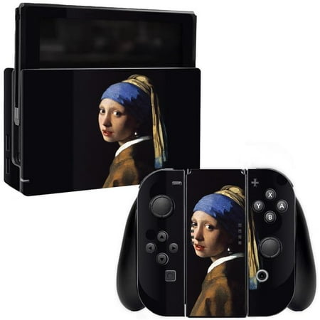 MightySkins NISWI-Girl With Pearl Earring Skin for Nintendo Switch - Girl with Pearl Earring