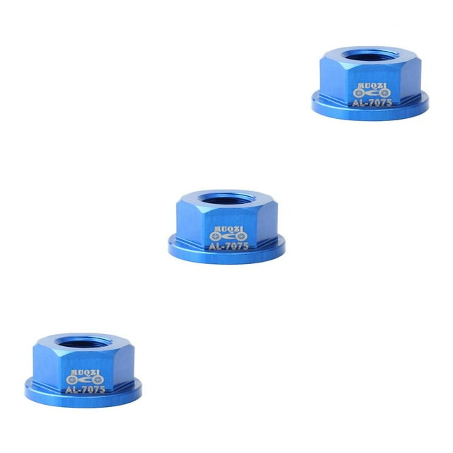 tredstone Bicycles Lock Front Rear Wheels M8 Hub Nut Replacing Portable Nuts Repairing Supply for Household Professional Blue 3Set