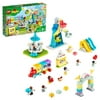 LEGO DUPLO Town Amusement Park Fairground 10956 Building Set - Featuring 7 Duplo Figures, Trains, Slides, Carousel, and a Ferris Wheel, Educational Learning Toy and Playset for Toddlers Ages 2+