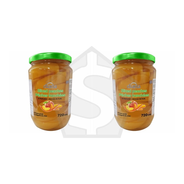 Peach Tranches dans du Jus de Fruits - Lot de 2