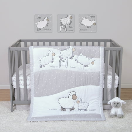 UPC: 0846216020964 | Sleepy Sheep 4 Piece Crib Bedding Set