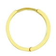 thumbnail image 3 of Wellingsale Ladies 14k Yellow Gold Polished 3mm Hoop Huggies Earrings (14 x 14 mm), 3 of 7