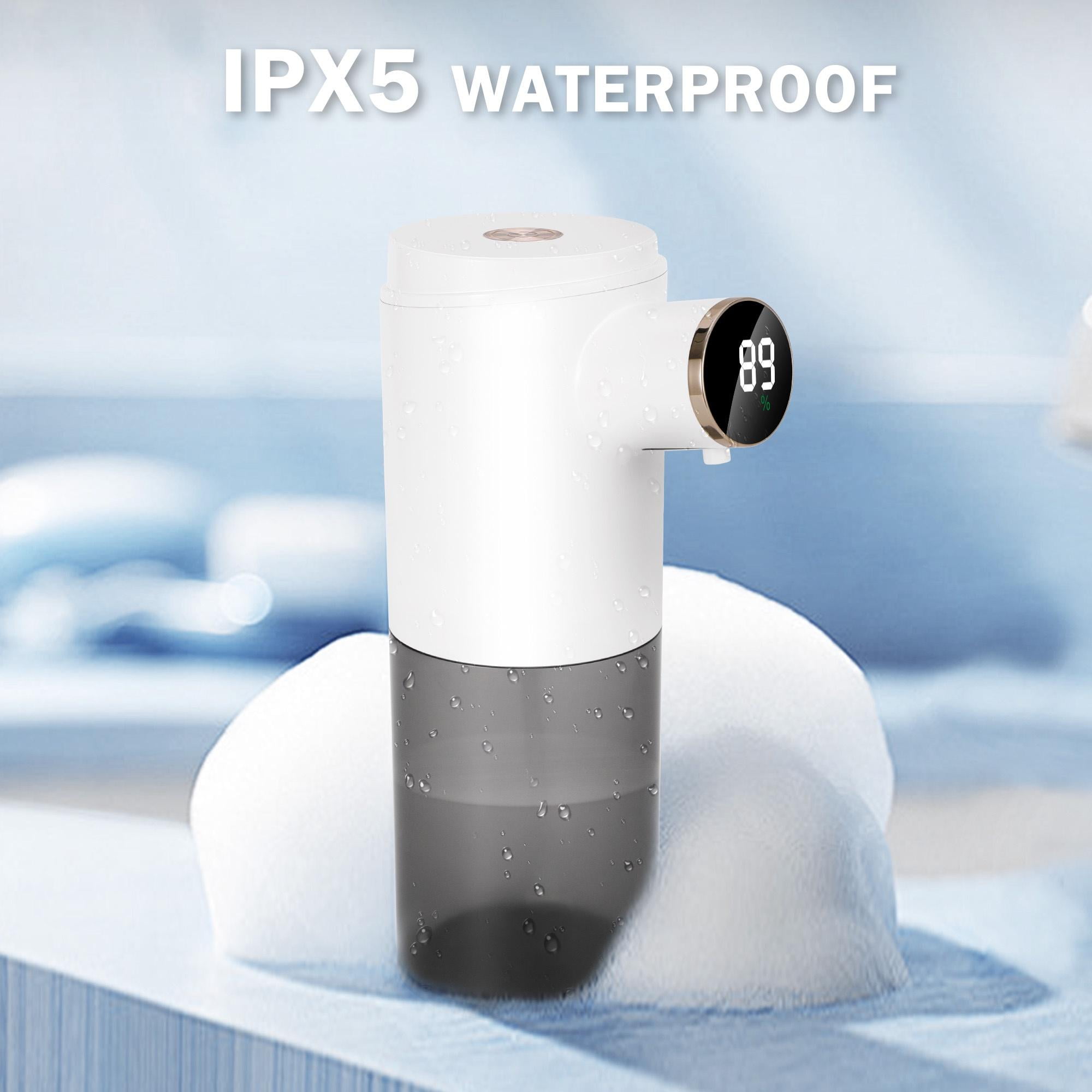 LUXMO Automatic Liquid Soap Dispenser, 3 Levels Adjustable Soap Dispenser Bathroom, 10.1OZ/300ml Automatic Soap Dispenser Touchless, USB Rechargeable Touchless Soap Dispenser for Bathroom, Kitchen