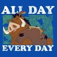 thumbnail image 2 of Boy's Lion King Timon And Pumbaa All Day Everyday  Graphic Tee Royal Blue Medium, 2 of 5