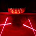 thumbnail image 1 of QJUHUNG Bicycle LED Tail Light with 5 LED Lights and 2 Laser Beams - ABS Material  Seatpost Installation  Battery Powered Does Not Include AAA Batteries  Suitable for 36V or Below, 1 of 7