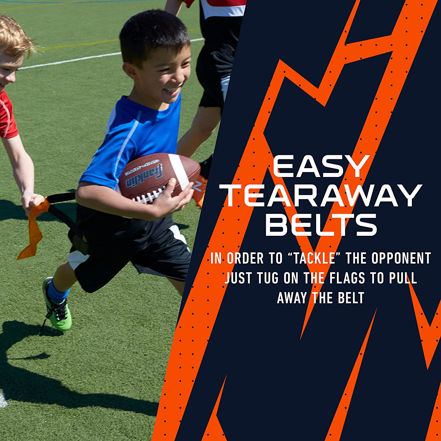 Franklin Sports NFL Chicago Bears Youth Flag Football Set - image 5 of 8