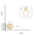 thumbnail image 4 of Angara Golden South Sea Cultured Pearl and Diamond Loop Ring in 14K Yellow Gold for Women | June Birthstone Jewelry for Her, 4 of 8