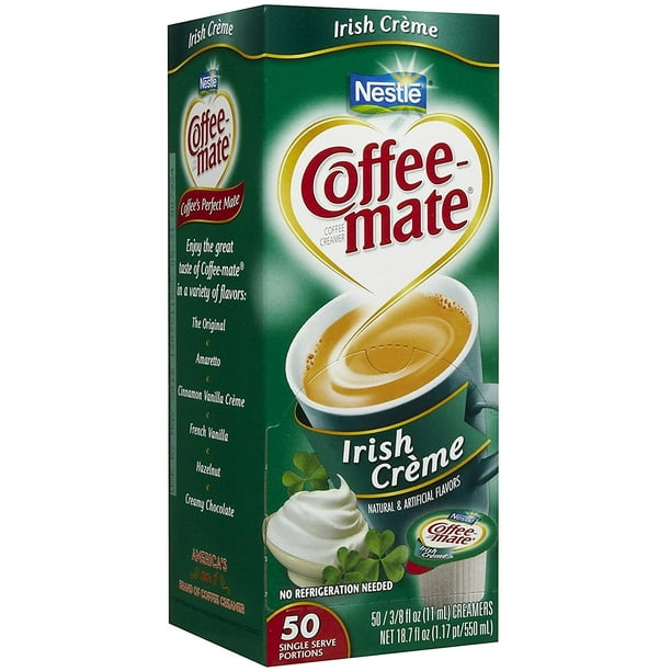 Coffeemate Liquid Creamer Singles Irish Creme 50 ct
