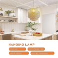 thumbnail image 4 of Modern Bamboo Pendant Light Rattan Lights Fixture Bamboo Wicker Chandelier Basket Light Fixture Cei, 4 of 5