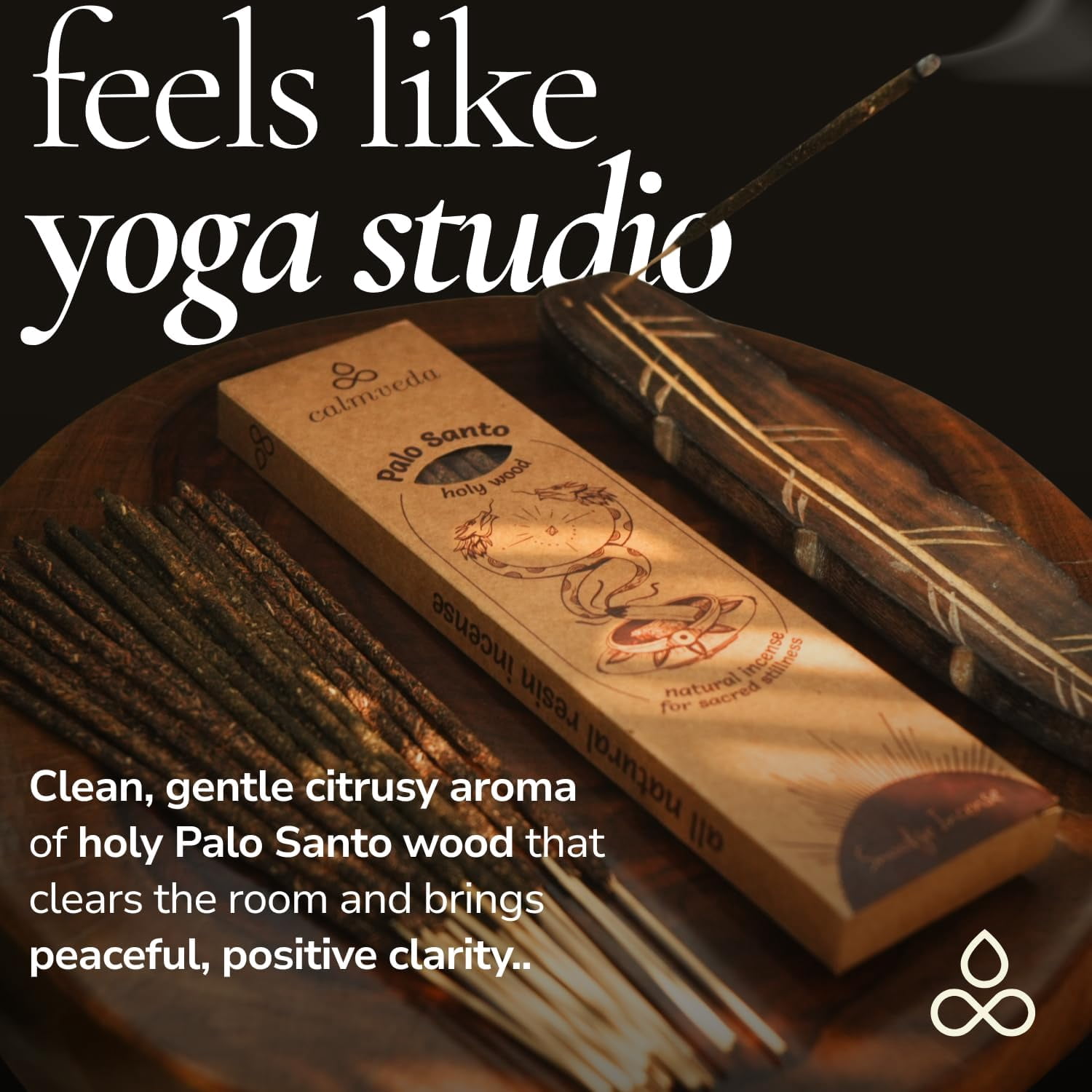 Smudge Palo Santo Sticks Incense - for Energy Cleansing Protection Incense (24+ Sticks, 9 inches) Thick Natural Incense with Real Peru Palo Santo Resin |Inciensos para Sacar Malas Energias