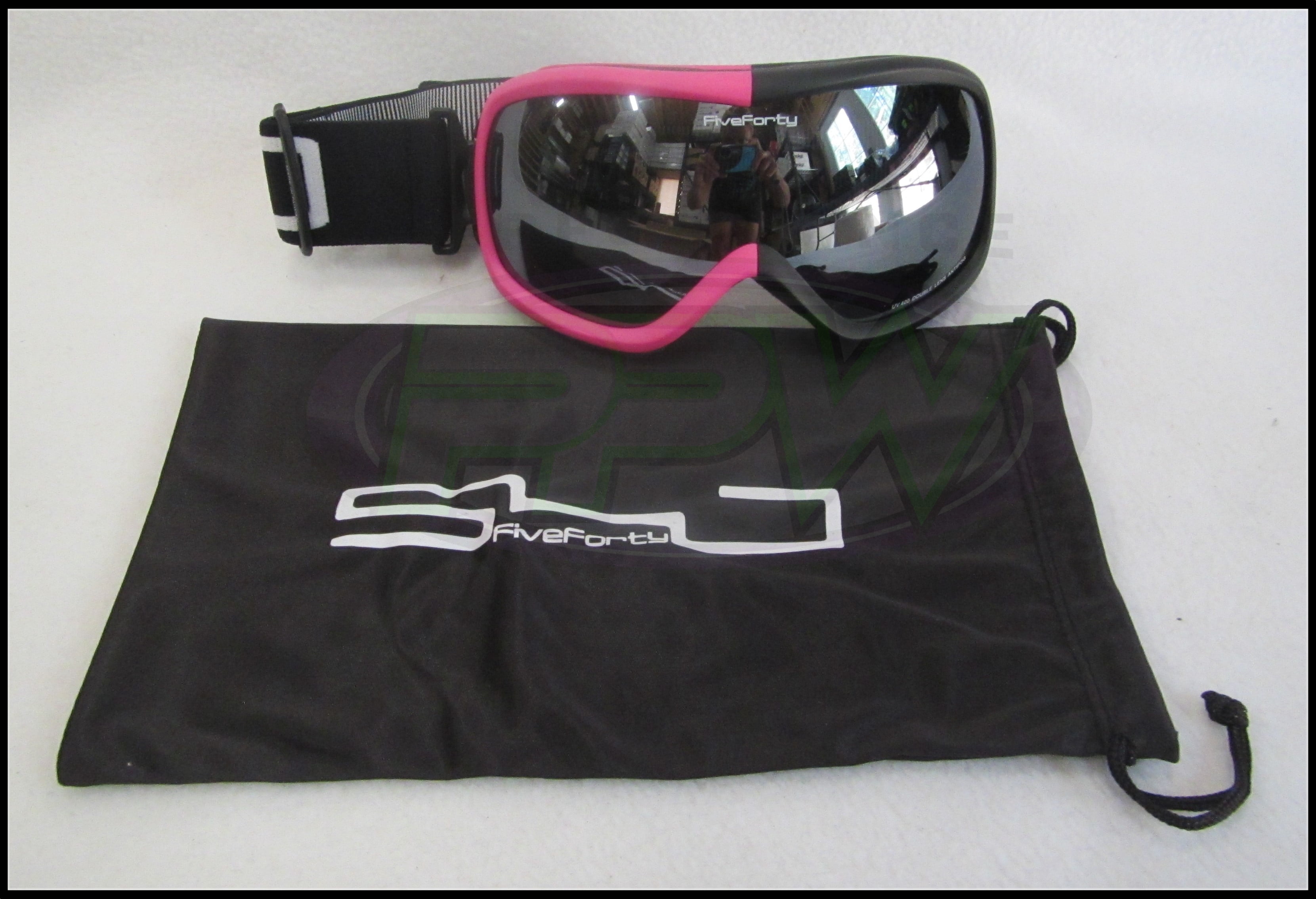 YOUTH GIRLS SKI SNOWBOARD GOGGLES 540 TEAM MIRRORED SMOKE LENS & PINK BLACK FRAME (ONE SIZE) by