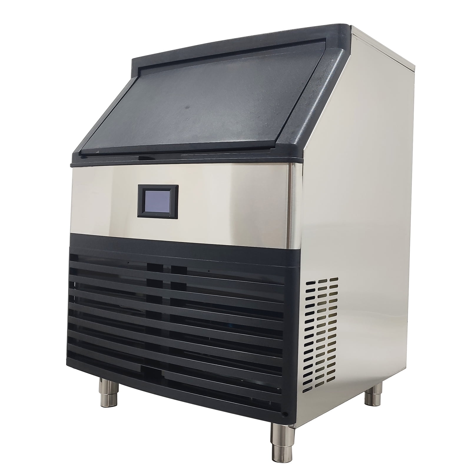 126 Pieces Commercial Ice Maker Water Cooled Ice Machine 110V 150kg with Filter