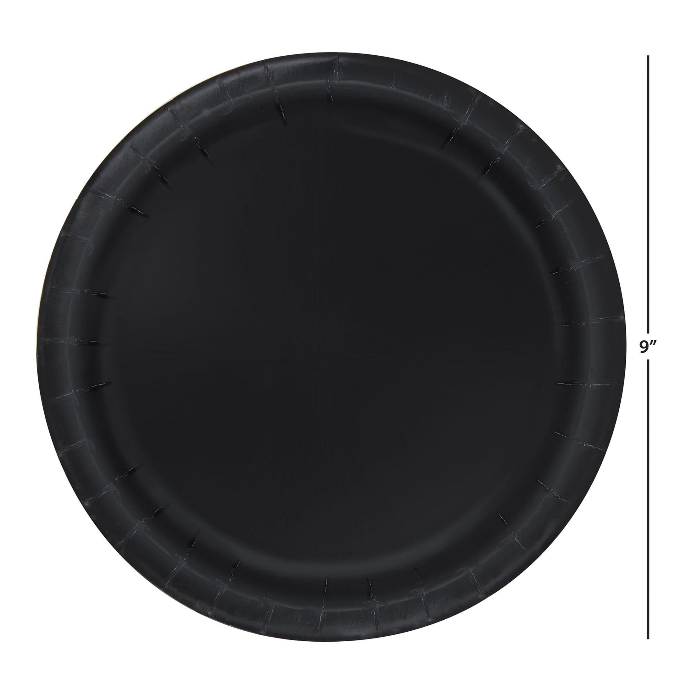 20CT 9IN Black Dessert Paper Plates by Way To Celebrate
