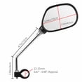 thumbnail image 7 of Cheers.US 2Pcs Bike Mirror, Adjustable Handlebar Rear View Mirrors For Mountain Road Bike Bicycle Electric Motorcycle Bicycle Handlebar Adjustable Side Mirrors Replacements, 7 of 7