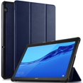 thumbnail image 1 of Case For Huawei Mediapad T5 10, Ultra Lightweight Flip With Stand Function And Built-In Magnet High-Quality Pu Leather Protective Cover For Huawei Mediapad T5 10 10.1 Inch 2018 (Blue), 1 of 7