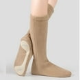 thumbnail image 6 of Miluxas Warm up Ballet Boots Girls Dance Shoes Solid Color Casual Soft Sole Warm Velvet Dance Shoes Khaki 11-11.5(28), 6 of 8