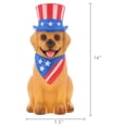 thumbnail image 6 of Way to Celebrate 14-Inch Patriotic Lighted Dog Decoration, Multicolor, 6 of 6