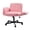 PU-Pink, variant on Waleaf Criss Cross Chair with Flip-Up Arms & Airbag Lumbar Support, Adjustable Height, Wide Seat Office Chair on Wheels, for Home Office, Desk, Vanity, Black