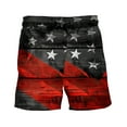thumbnail image 5 of cllios Mens American Flag Bathing Suit 4th of July Swim Trunks Quick Dry Board Shorts Distressed USA Flag Bathing Suits Swimwear Big and Tall Swimming Shorts for Men, 5 of 5