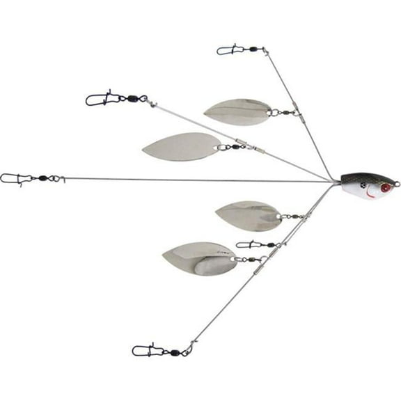 YUM Yumbrella Ultralight Flash Mob 3 Wire Fishing Spinnerbait Tennessee Shad