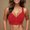 Red, variant on ATOYSOY Womens Bras Lace Front Closure Gathering Bras Full Support No Underwire Bralettes Soft Breathable Ladies Comfortable Lounge Bra (Pink,XXXL)