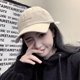 thumbnail image 1 of Sombrero de estilo occidental celebridad en línea Letras en inglés gorra bordada con visera pequeña gorra de béisbol fresca Gorra simple que reduce la edad de estilo japonés, 1 of 6