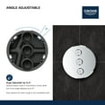 thumbnail image 3 of Grohe 29 152 Smartcontrol Triple Function Diverter Trim Only - White, 3 of 6