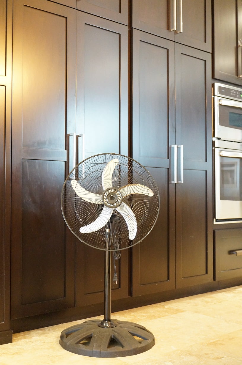 ZOOM 2 PACK 18 Inch 2 in 1 Modern Industrial Floor And Stand Fans 3 Speeds Metal Blades Oscillation