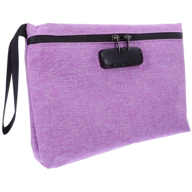 PENIKOKO Portable Locking Cash Bag with Combination Lock for Business Travel and Valuables Multi