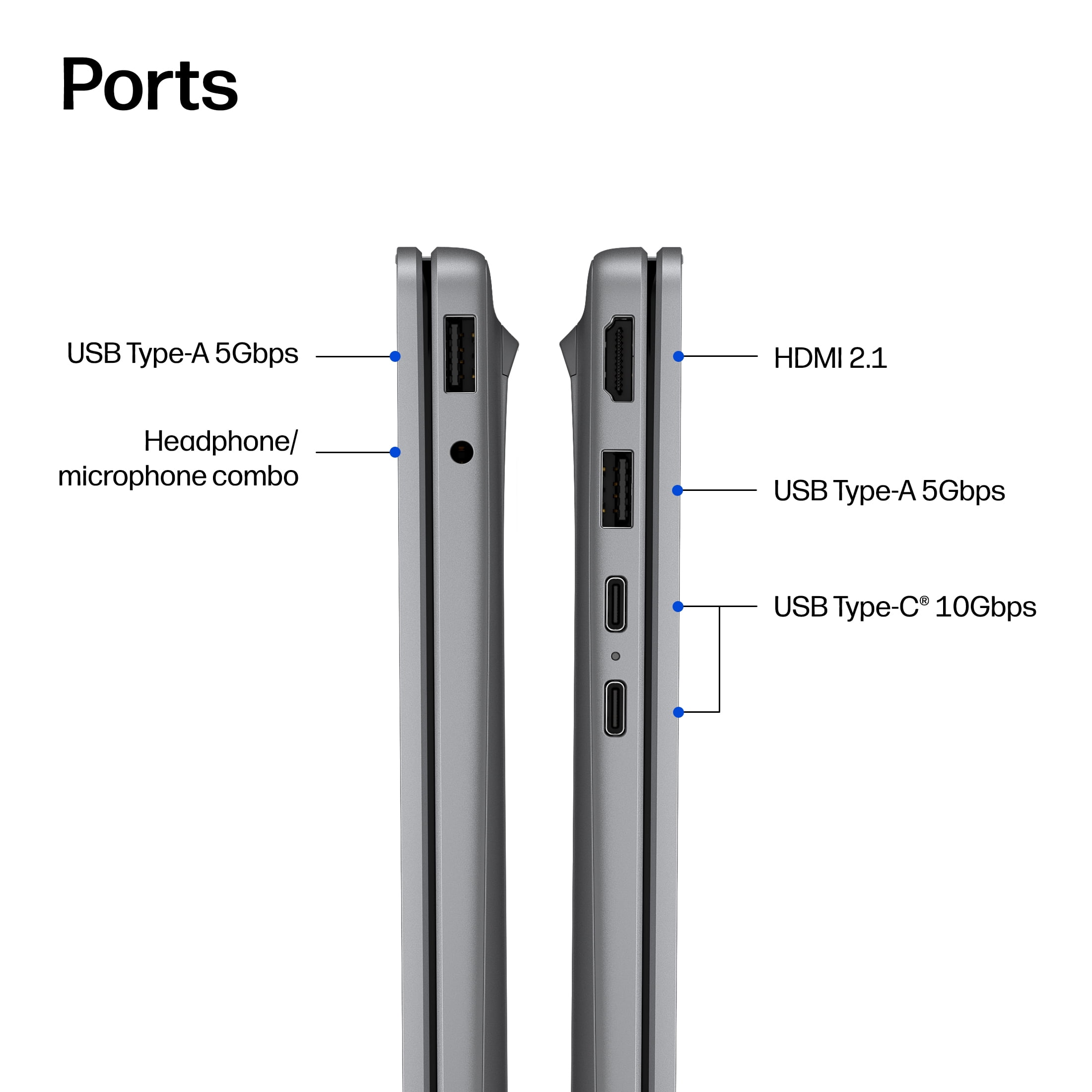 HP OmniBook 5 16 inch Laptop Next Gen AI PC 2K IPS Display Windows AMD Ryzen AI 5 430 16GB 512GB SSD Meteor Silver