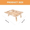 thumbnail image 3 of Portable Camping Table Lightweight Brown Synthetic Material Perfect for Outdoor Picnic 1 Piece, 3 of 6