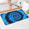 thumbnail image 3 of Blue Tie Dye Mandala Pattern Bathroom Rugs Mat,Non Slip Microfiber Bathroom Rug,Rubber Backing,Soft Bathroom Mats for Bathroom Floor,Tub and Shower,17x30in(43x75cm), 3 of 4